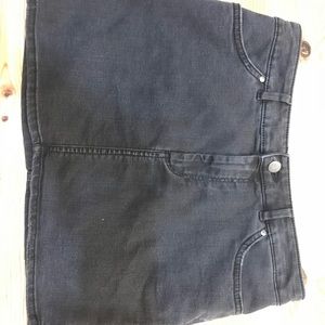 Black jean skirt